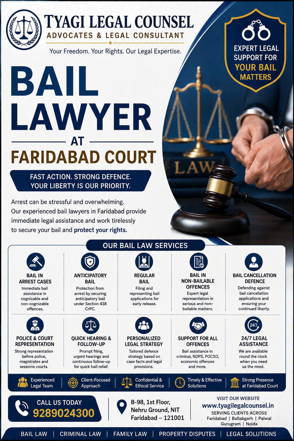 Bail Lawyer in Faridabad 